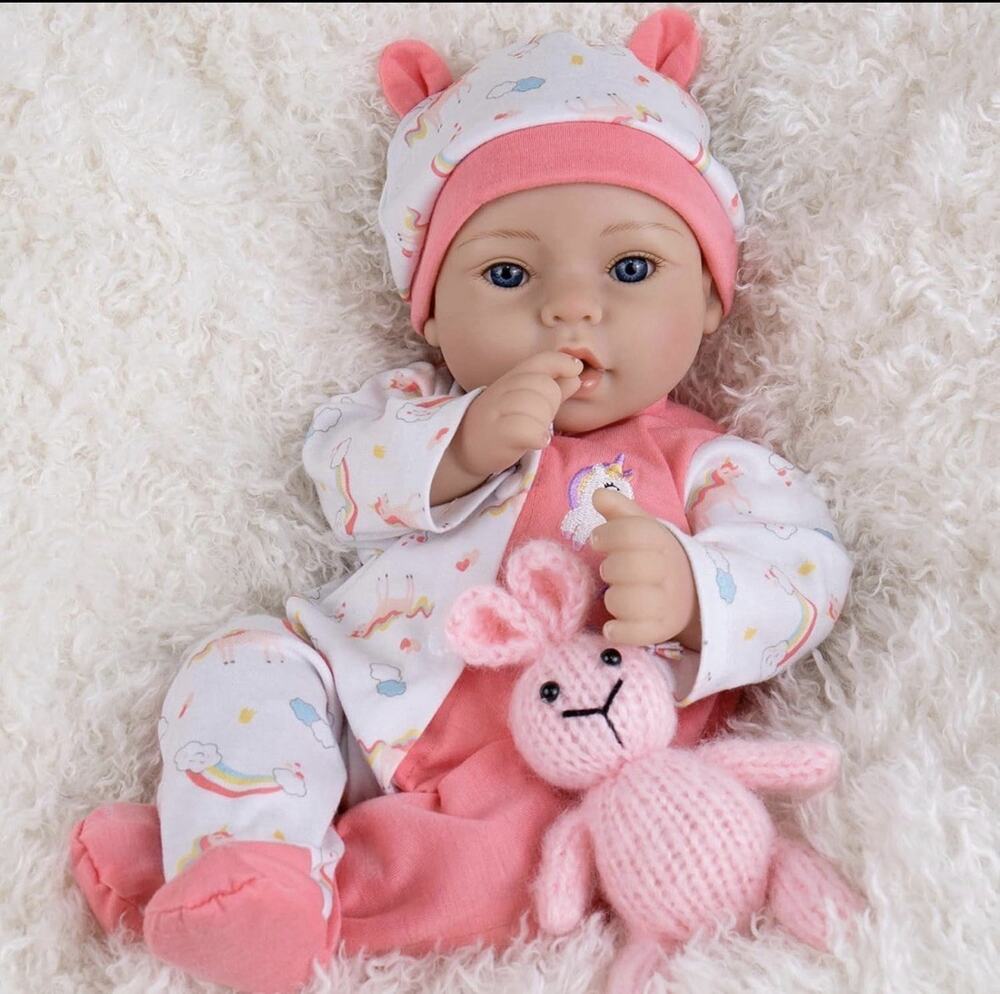 Lifelike Newborn Baby Dolls Girl - 18 Inch Real Life Reborn Dolls Girl, Realisti